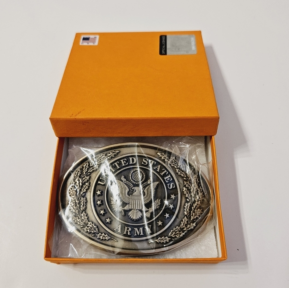 US ARMY Solid Brass Buckle Made In USA - Picture 4 of 4